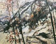 Walchensee mit Herzogstand im Schnee Lovis Corinth